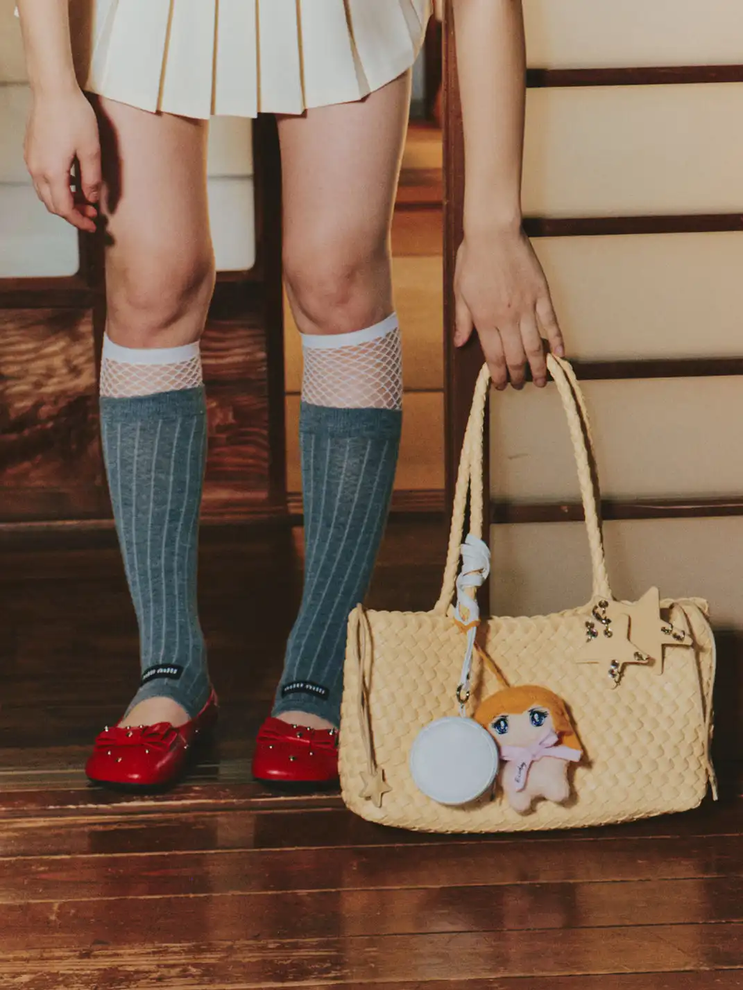 ECODAY | Horizontal Woven Bag - 14.96 × 3.94 × 7.87 in