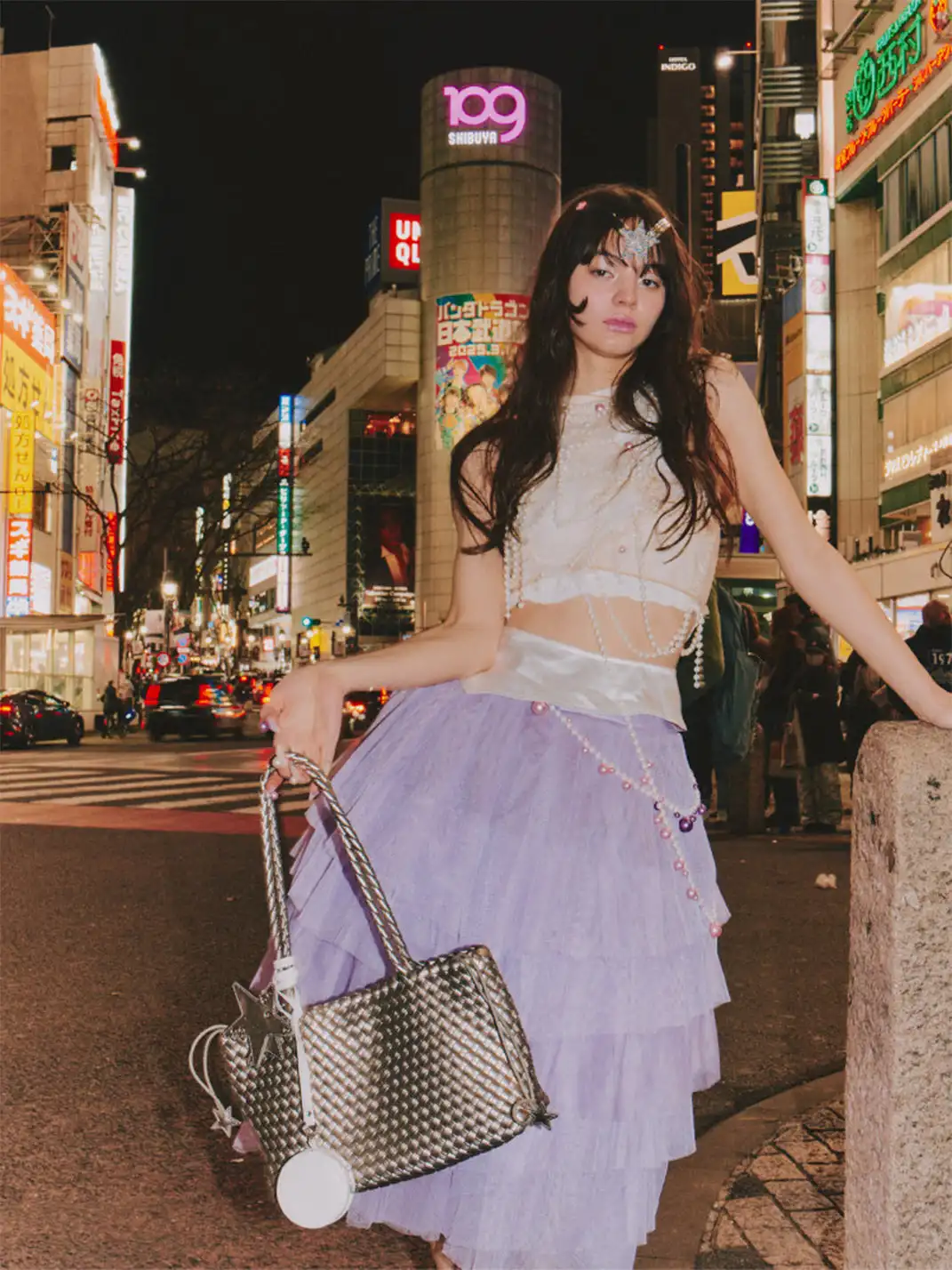 ECODAY | Horizontal Woven Bag - 14.96 × 3.94 × 7.87 in