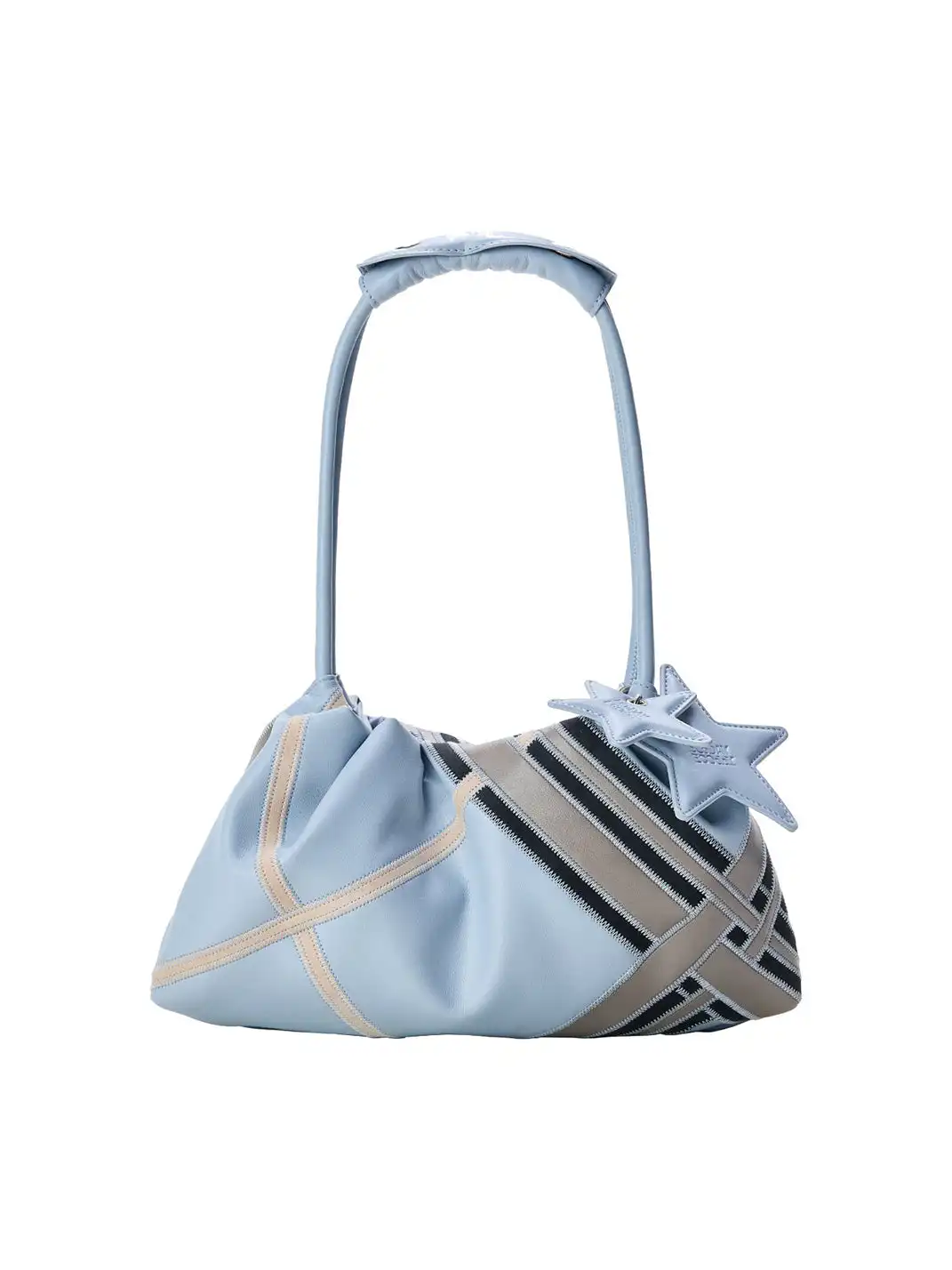 ECODAY | Soft Textured Flat Moon Underarm Shoulder Bag