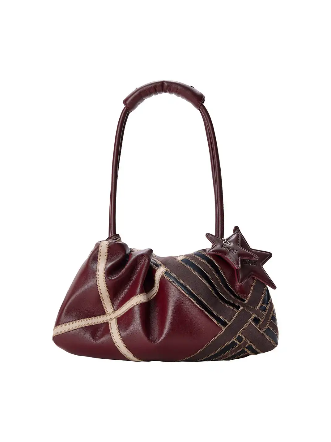ECODAY | Soft Textured Flat Moon Underarm Shoulder Bag