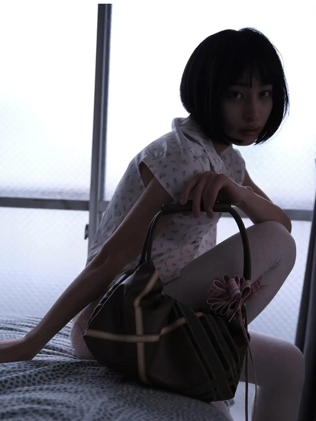 ECODAY | Soft Textured Flat Moon Underarm Shoulder Bag