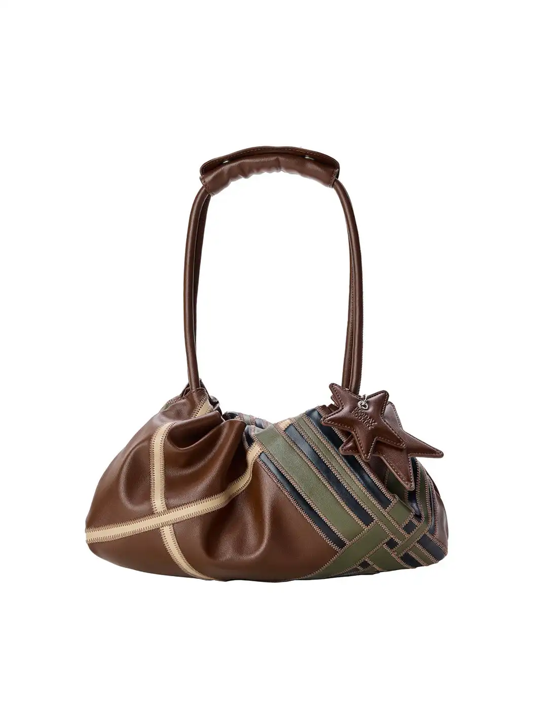 ECODAY | Soft Textured Flat Moon Underarm Shoulder Bag