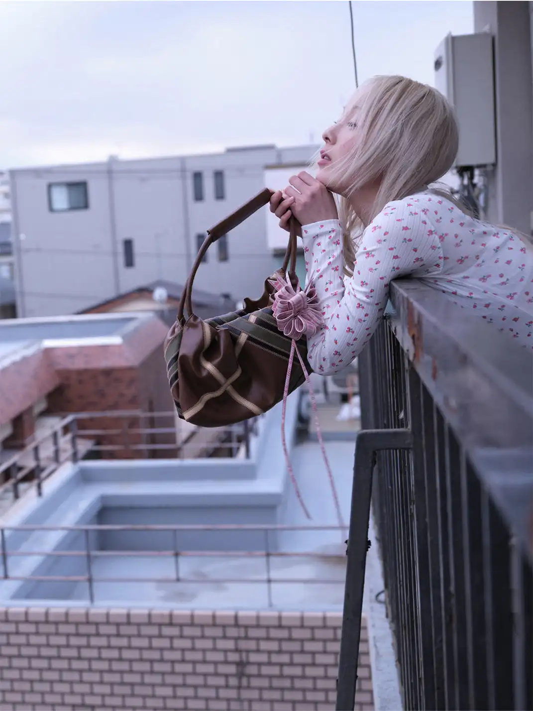 ECODAY | Soft Textured Flat Moon Underarm Shoulder Bag