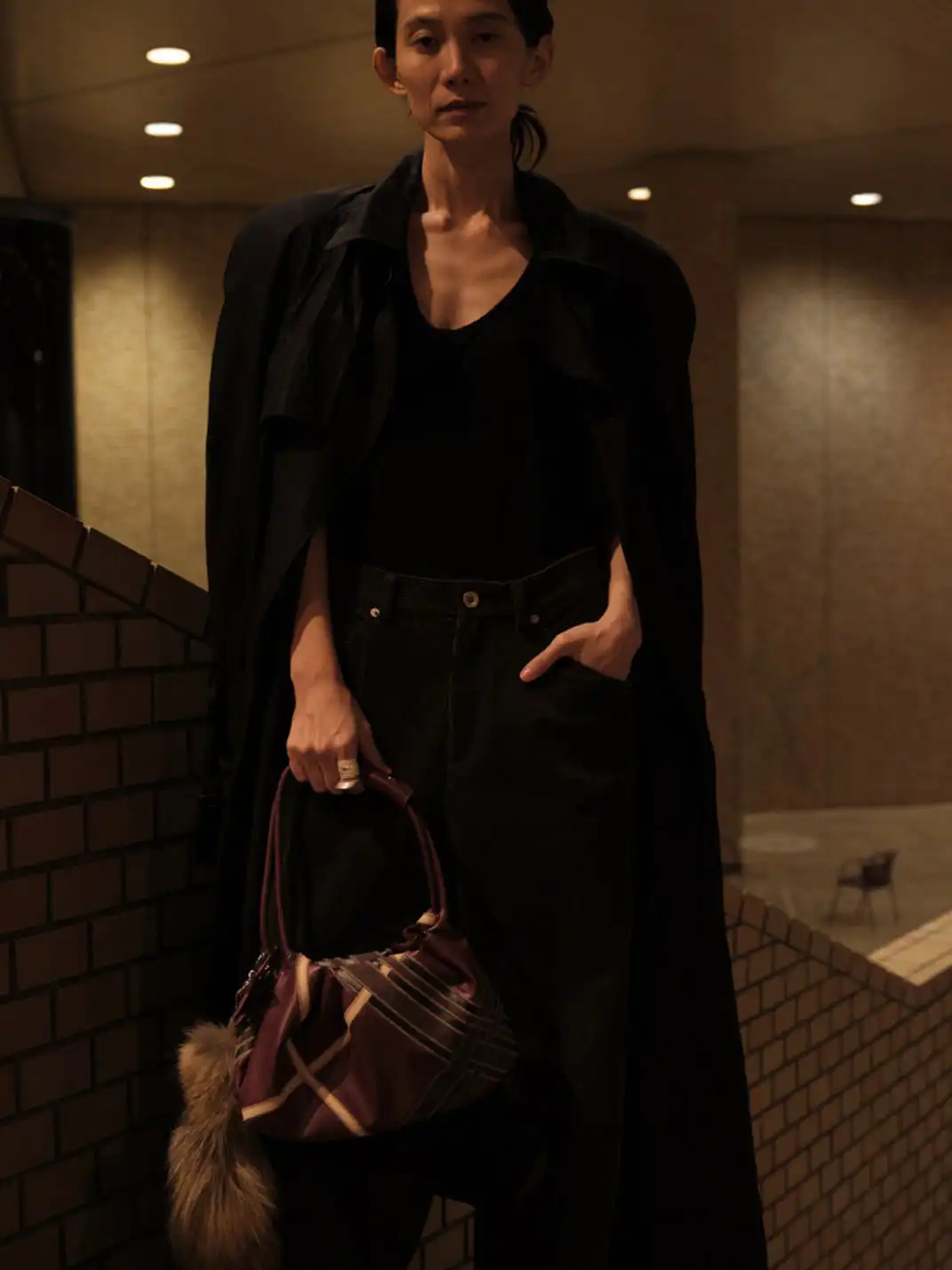 ECODAY | Soft Textured Flat Moon Underarm Shoulder Bag
