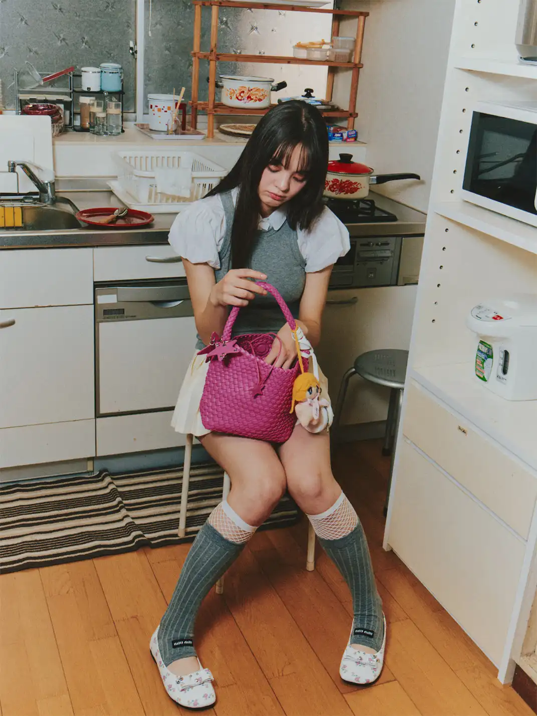 ECODAY | Bow-Adorned Ballet Shoes