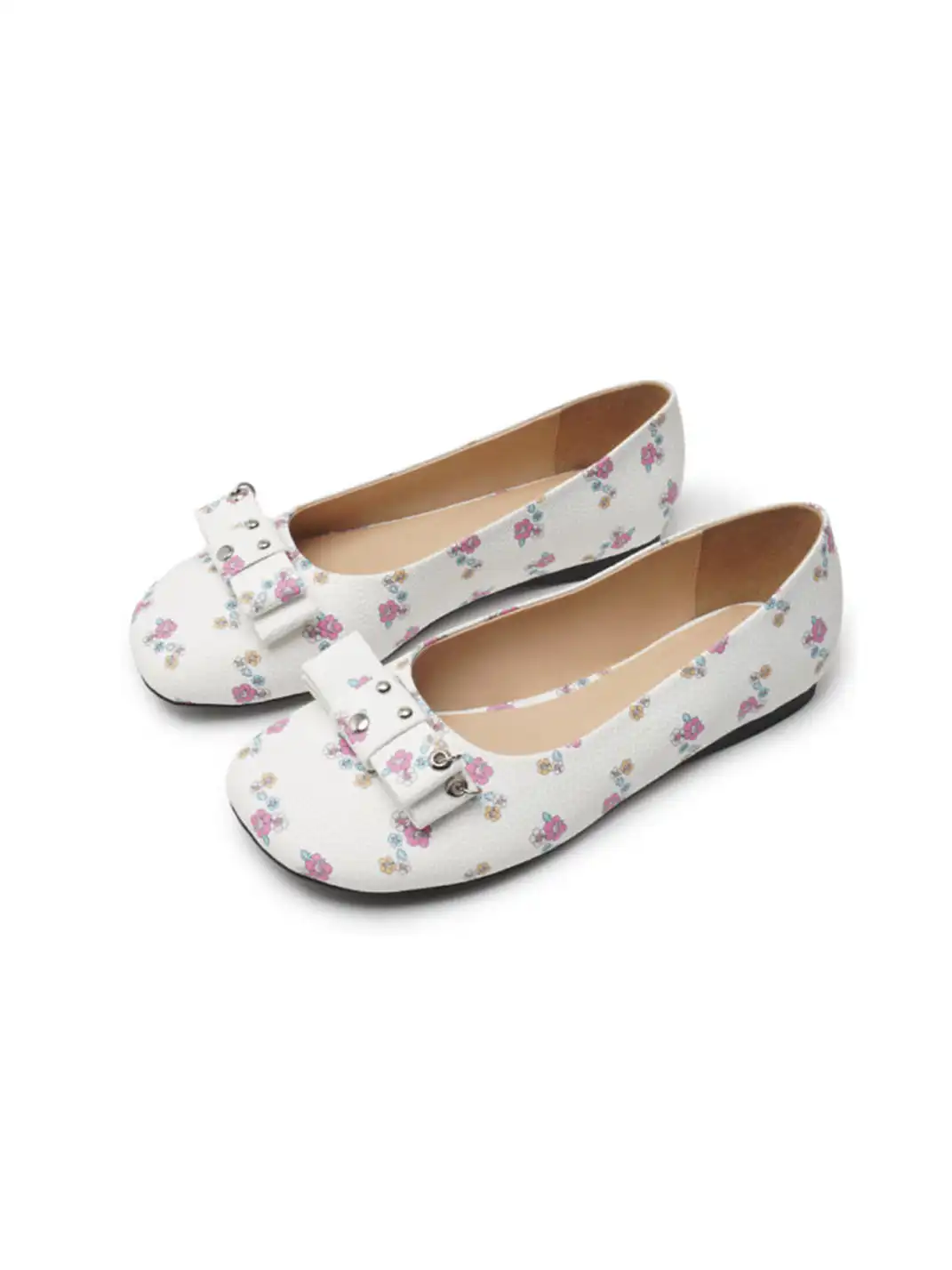 ECODAY | Bow-Adorned Ballet Shoes