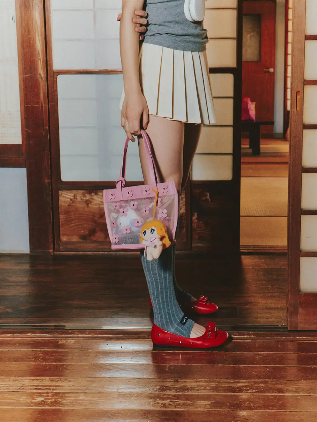 ECODAY | Bow-Adorned Ballet Shoes