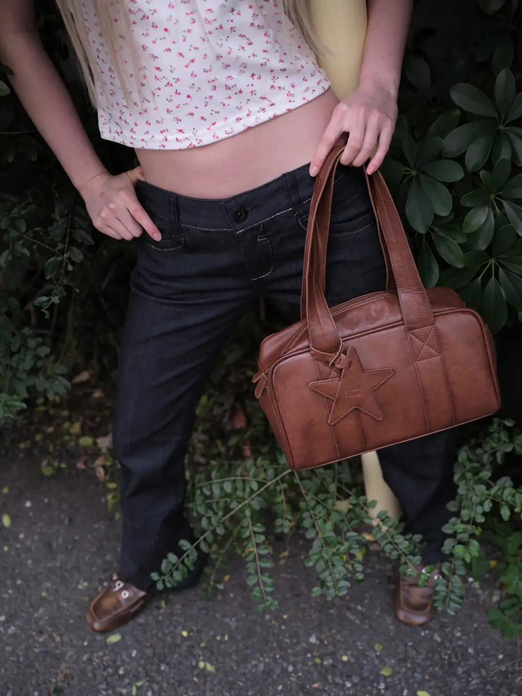 ECODAY | Lazy Brown Buckle Square Toe Loafers
