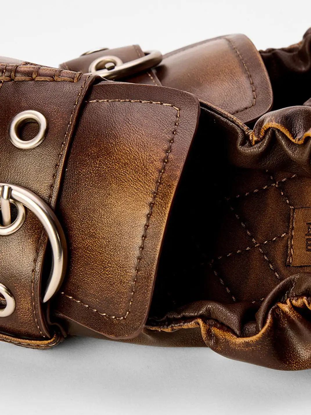 ECODAY | Lazy Brown Buckle Square Toe Loafers