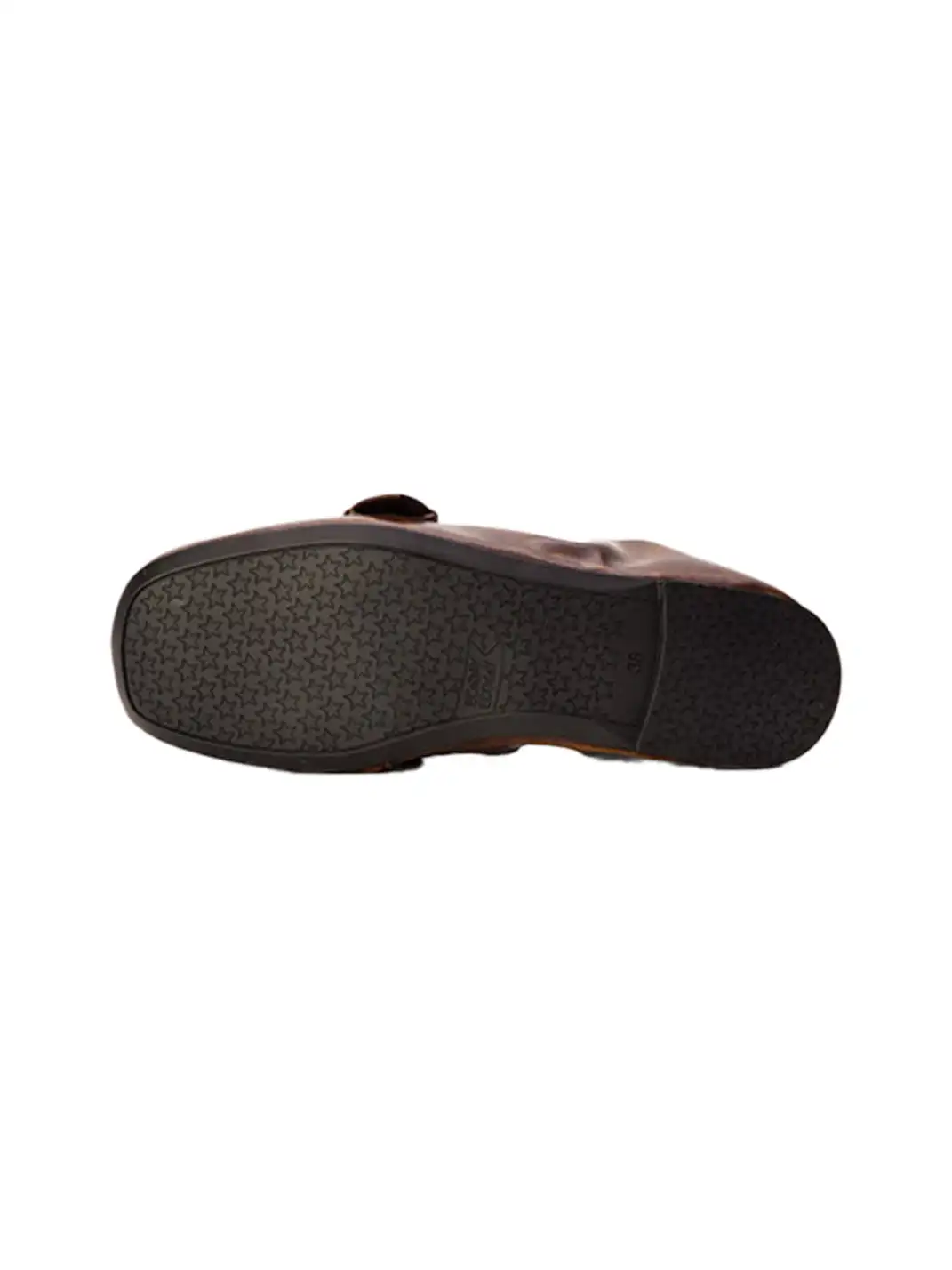 ECODAY | Lazy Brown Buckle Square Toe Loafers