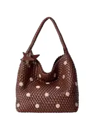 ECODAY | Polka Dot Woven Tote Bag