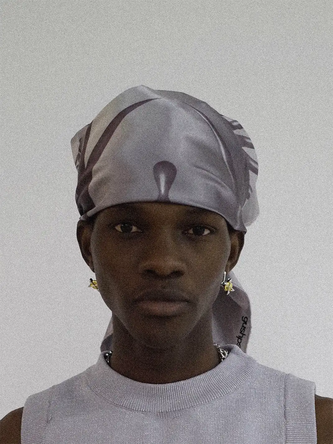 GUSHPSYCHIC | Heart-Print Headscarf