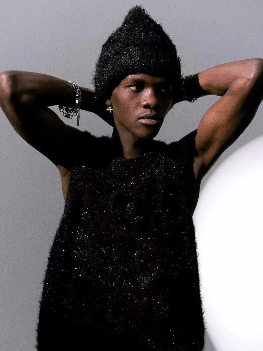 GUSHPSYCHIC | Wool Knitted Face Mask Beanie