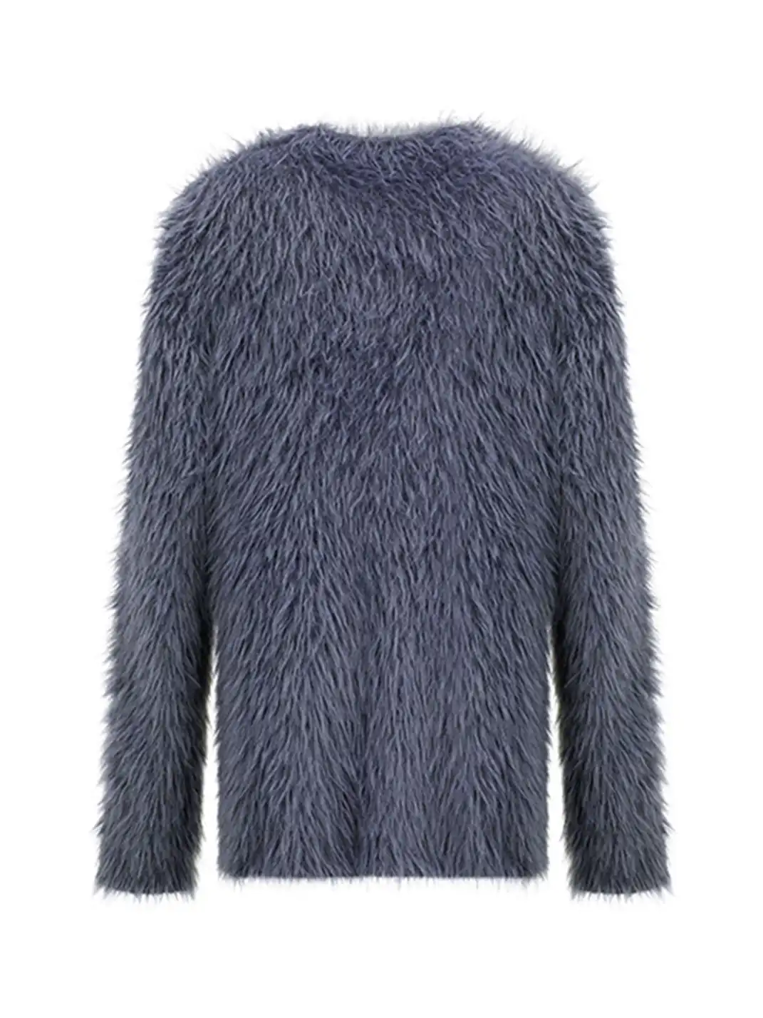 GUSHPSYCHIC | Round Neck Openwork Knit Sweater