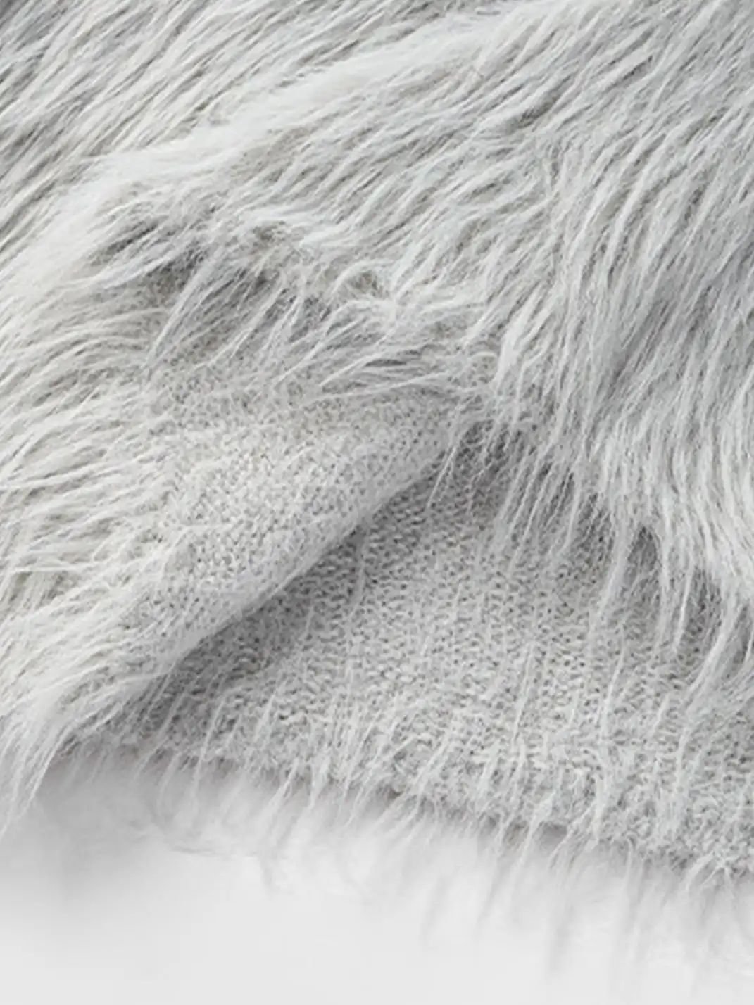 GUSHPSYCHIC | Round Neck Openwork Knit Sweater