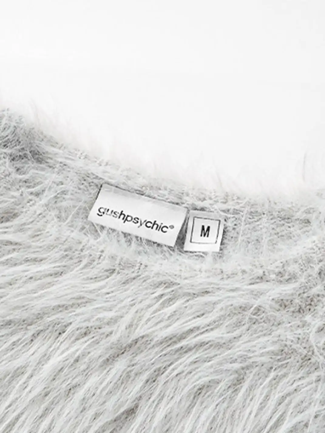GUSHPSYCHIC | Round Neck Openwork Knit Sweater
