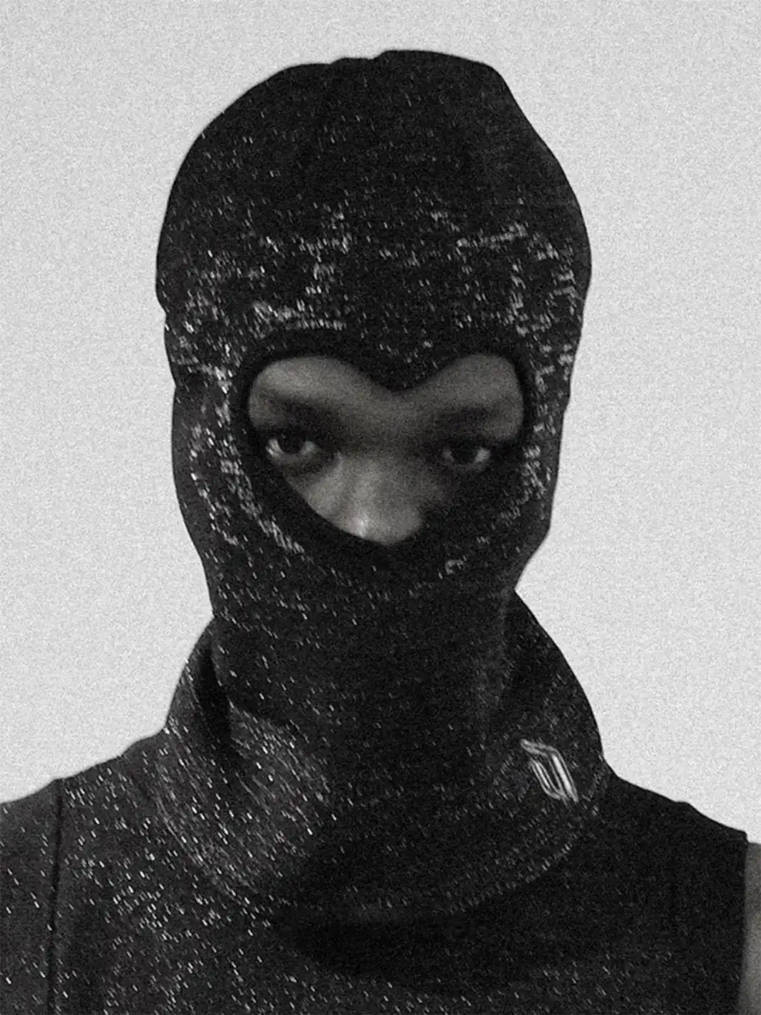 GUSHPSYCHIC | Openwork Wool Rolled Edge Knitted Cold Blindfold Mask