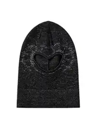 GUSHPSYCHIC | Openwork Wool Rolled Edge Knitted Cold Blindfold Mask