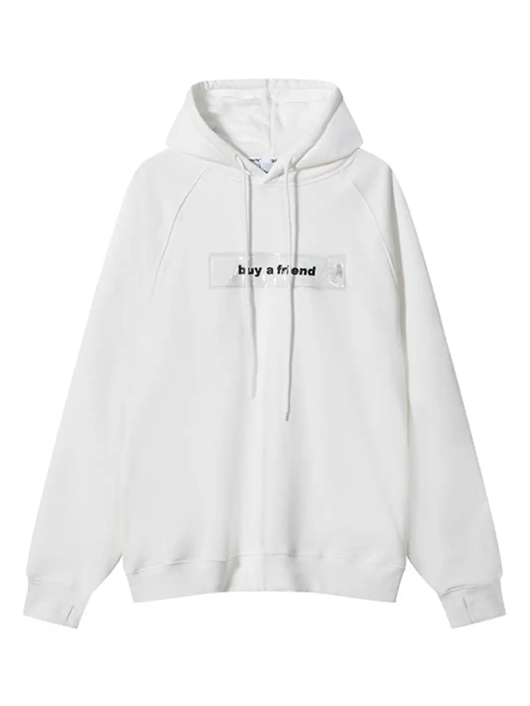 GUSHPSYCHIC | Airbag Inflatable Letter Fleece Hooded Sweatshirt