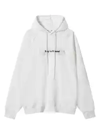 GUSHPSYCHIC | Airbag Inflatable Letter Fleece Hooded Sweatshirt