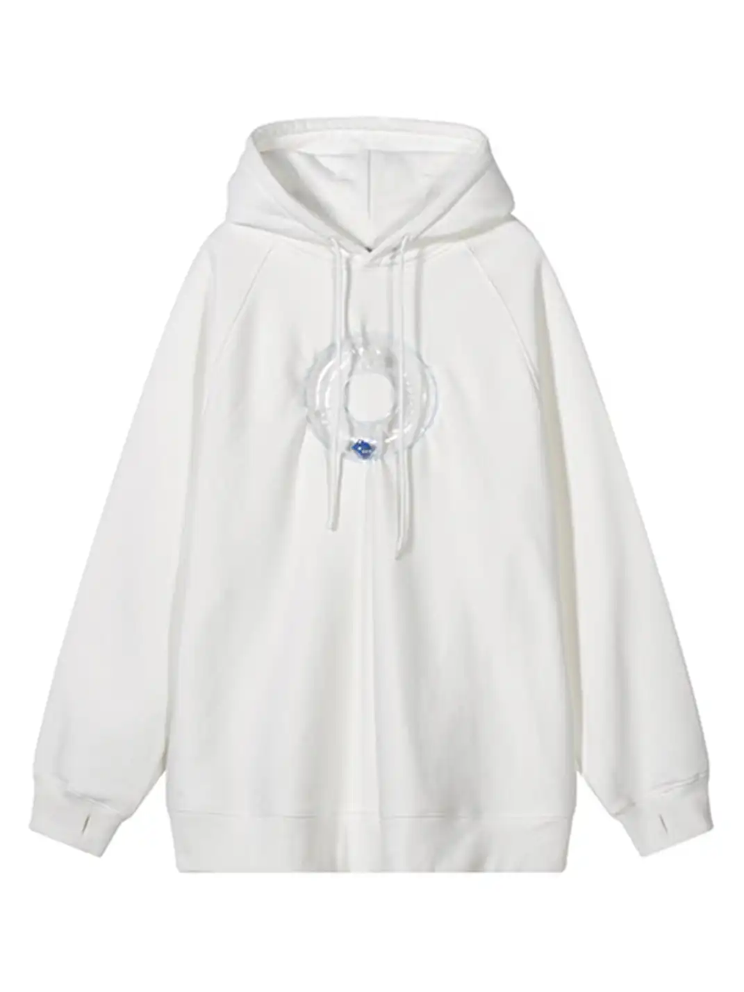 GUSHPSYCHIC | Airbag Inflatable Sieve Fleece-Lined Hooded Sweatshirt