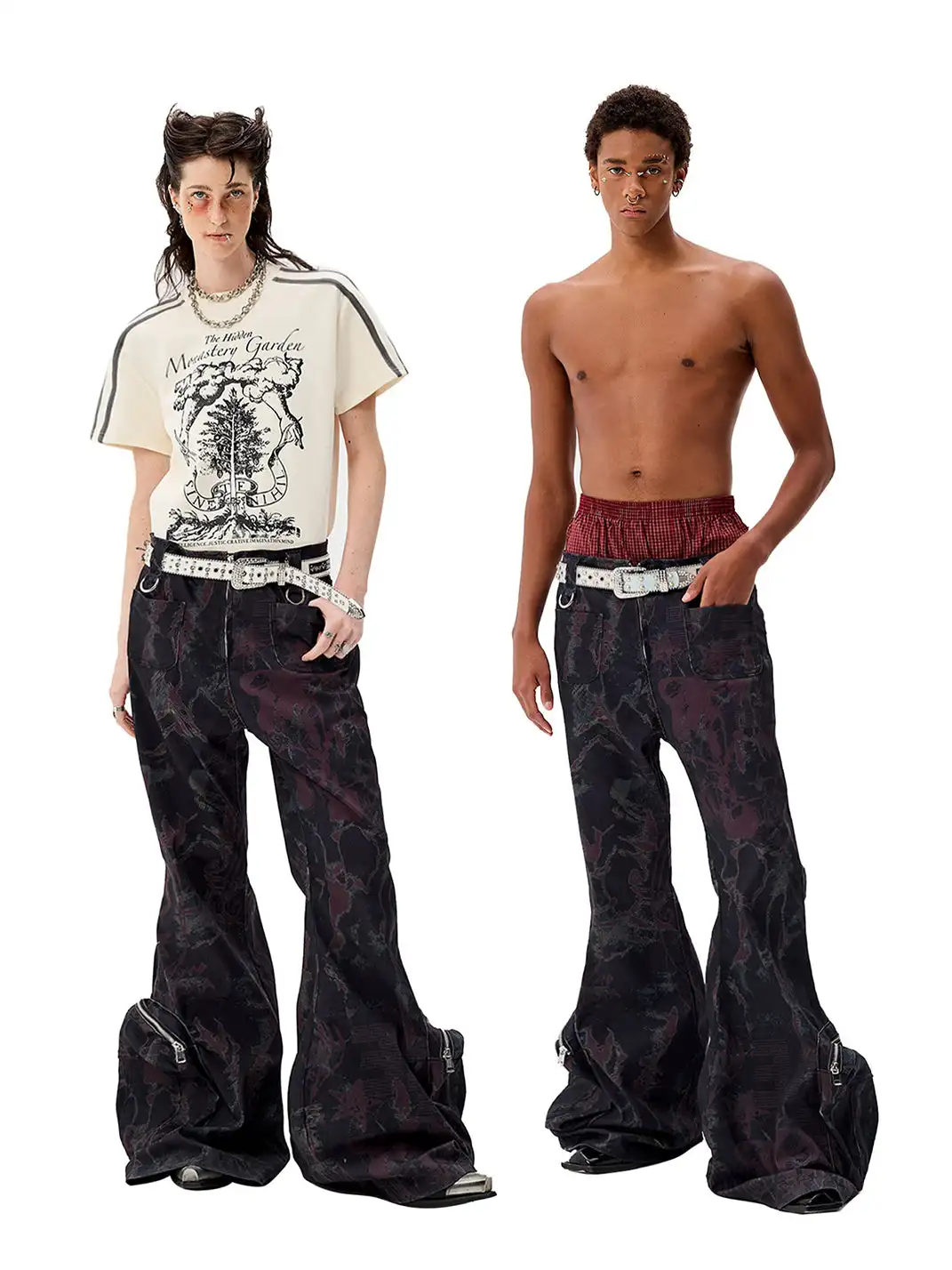 CYCYCY | Wasteland Dark Graffiti Jeans