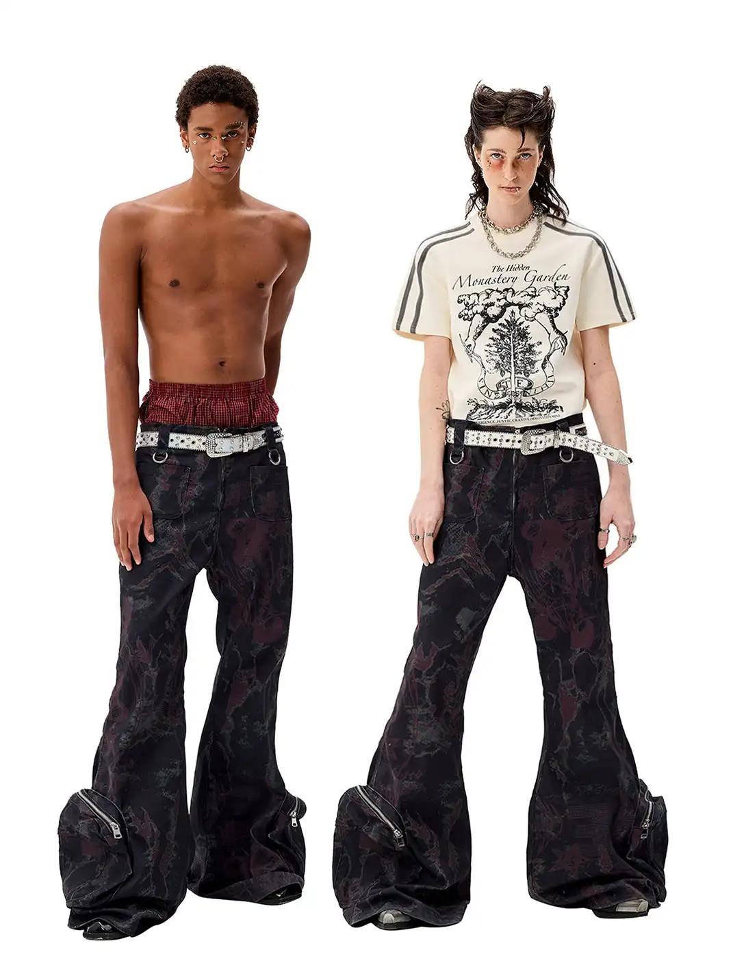 CYCYCY | Wasteland Dark Graffiti Jeans