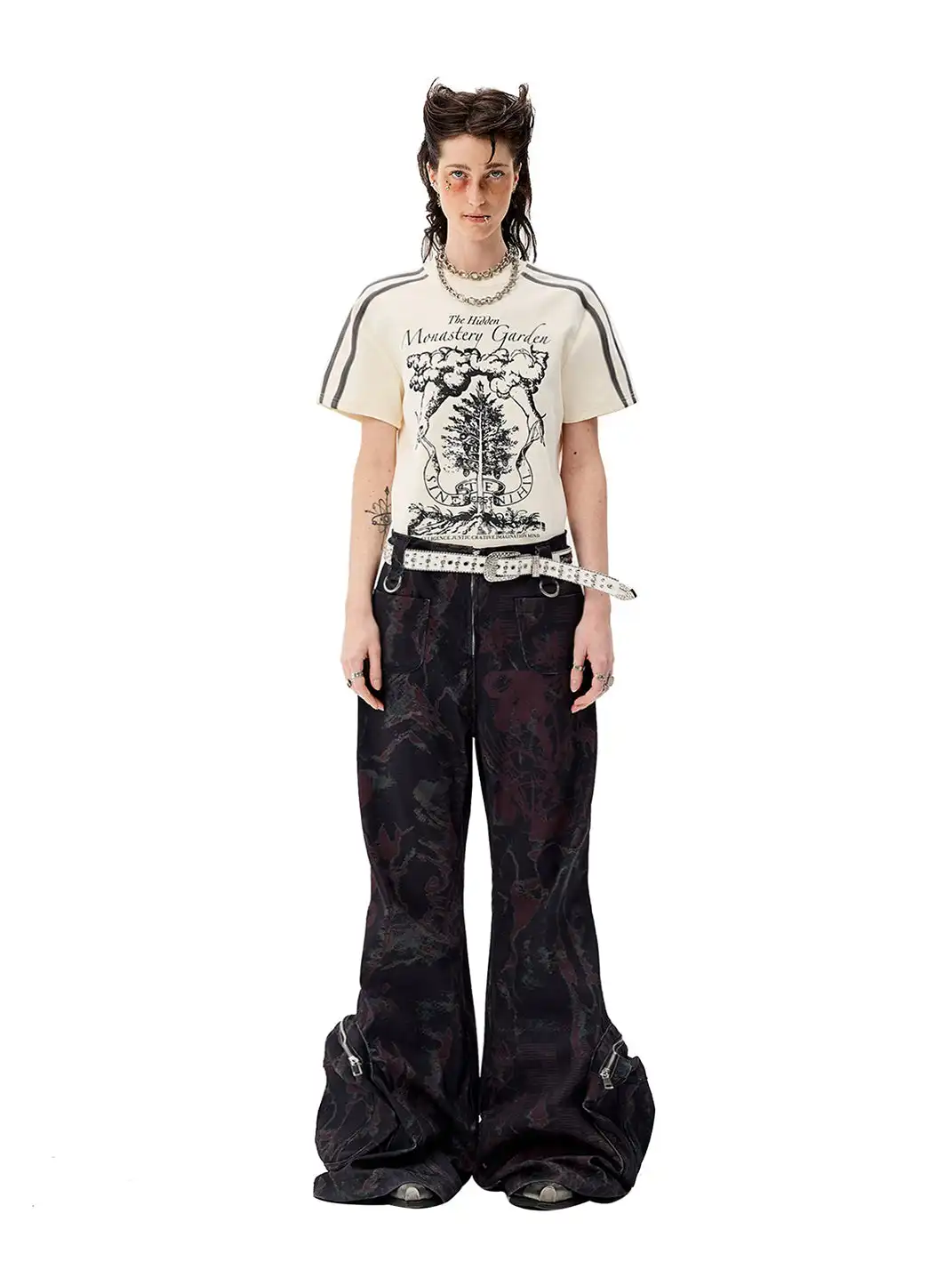 CYCYCY | Wasteland Dark Graffiti Jeans