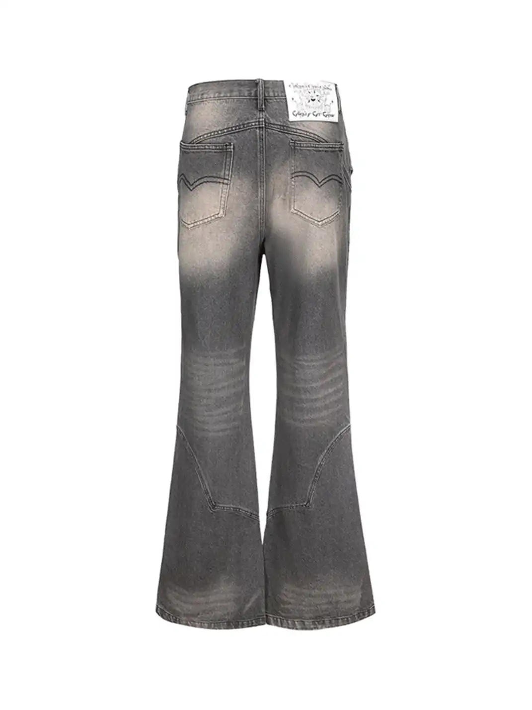 CYCYCY | Vintage Washed Grey Patchwork Jeans