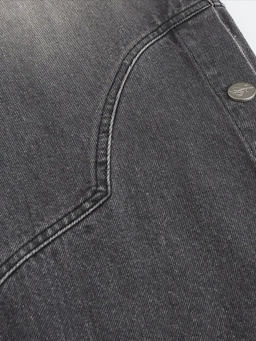 CYCYCY | Vintage Washed Grey Patchwork Jeans