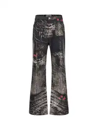CYCYCY | Mottled Oil Painting Print Jeans