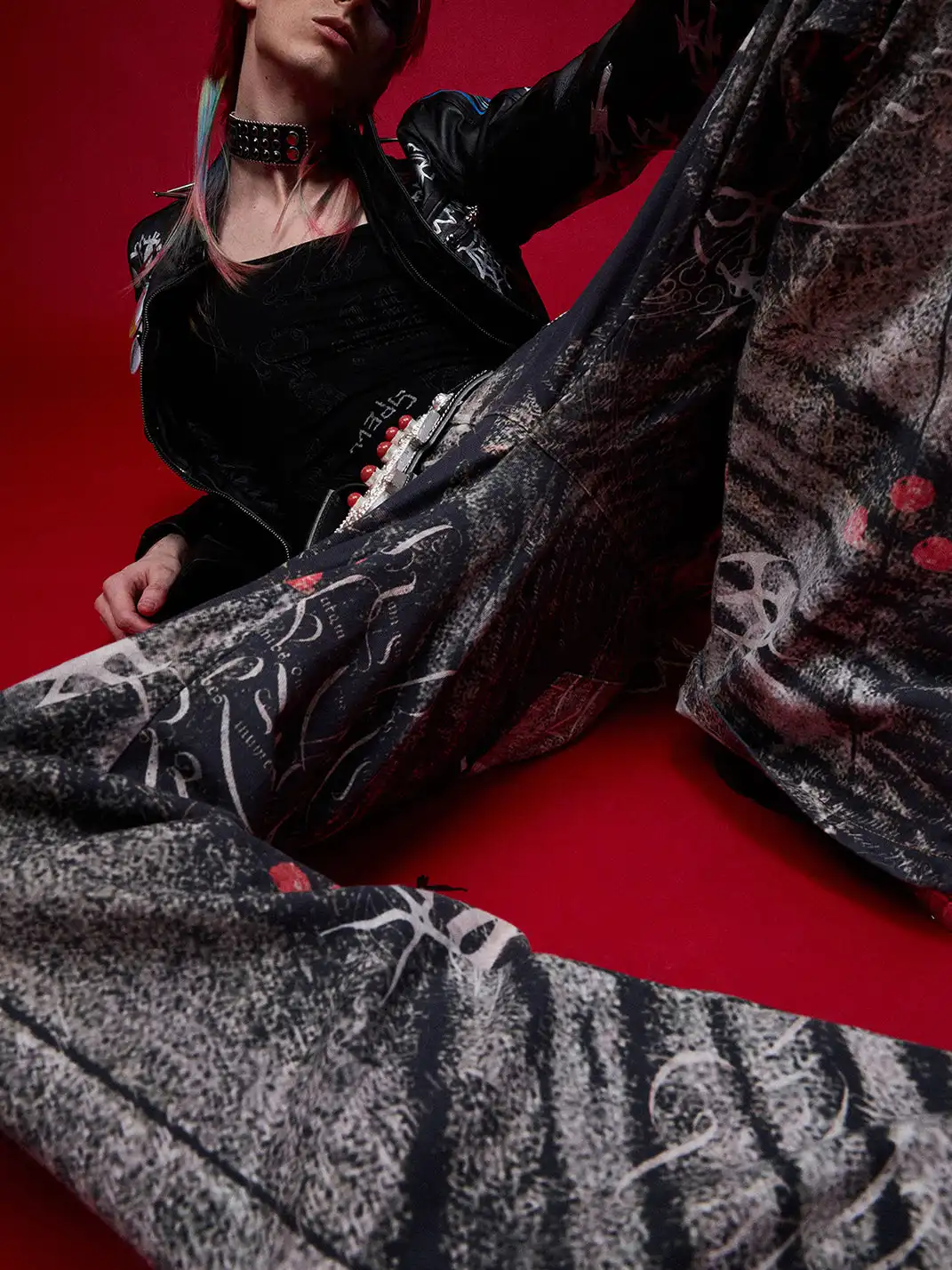 CYCYCY | Mottled Oil Painting Print Jeans