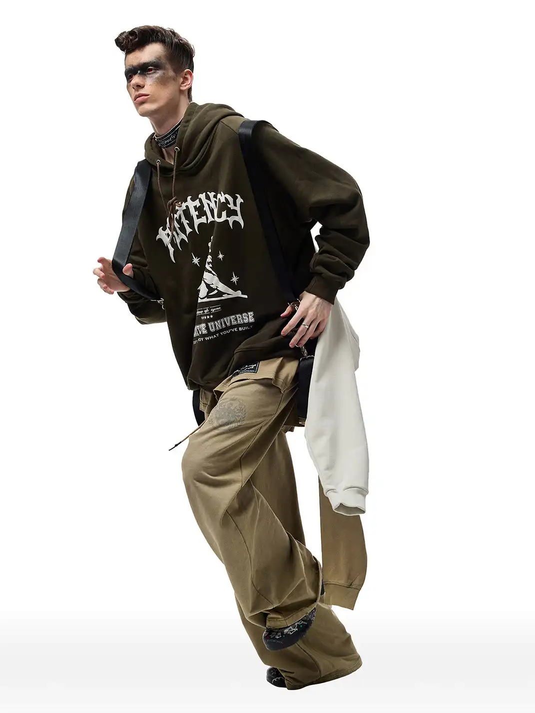 CYCYCY | Faux Two-Piece Layered Oversized Sweatpants