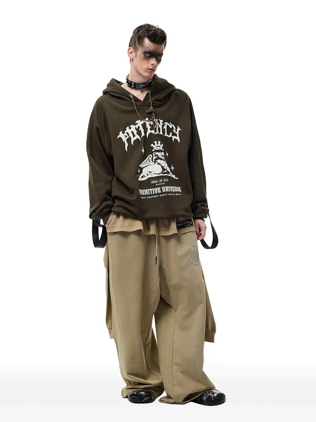 CYCYCY | Faux Two-Piece Layered Oversized Sweatpants