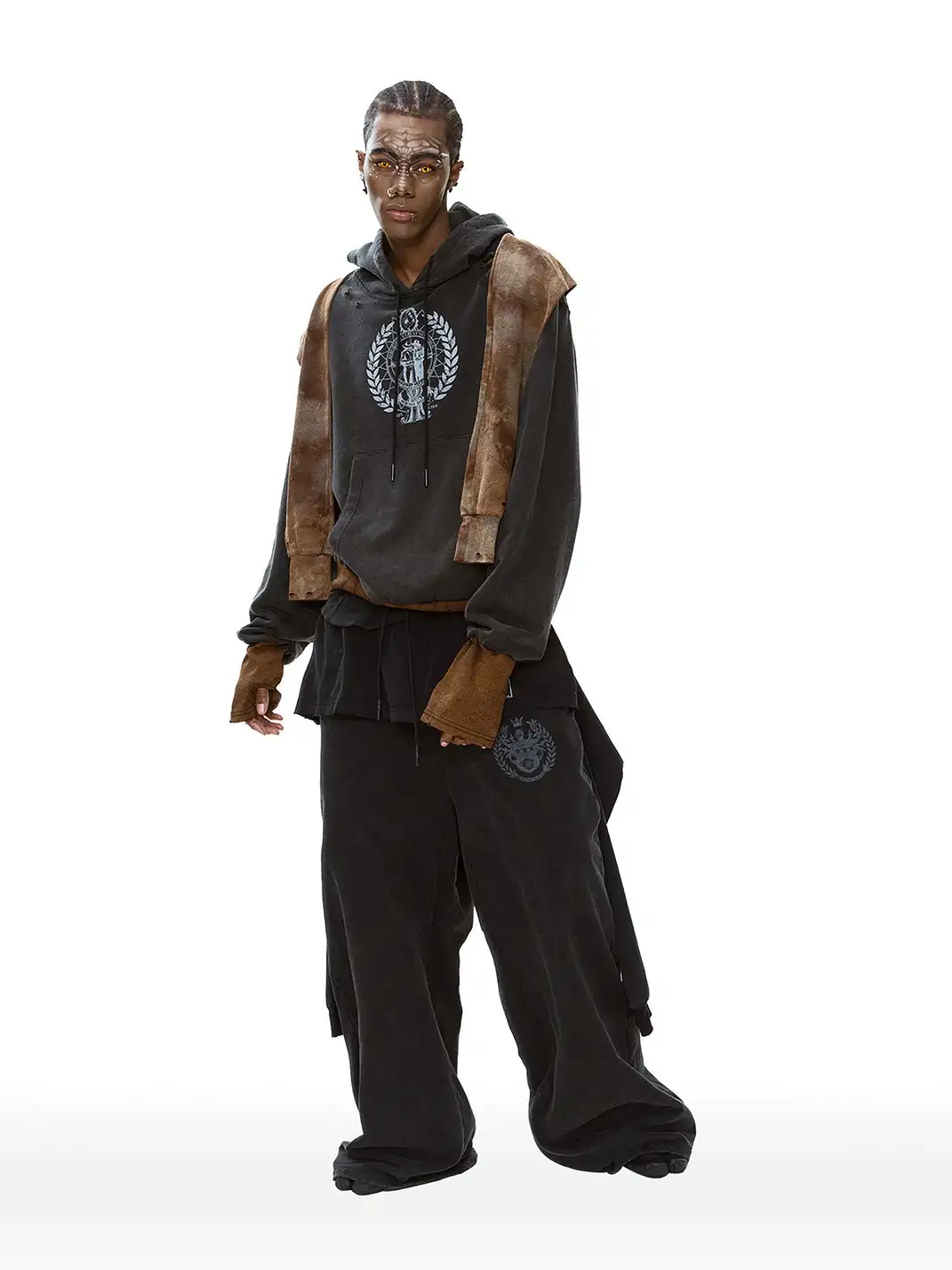 CYCYCY | Faux Two-Piece Layered Oversized Sweatpants