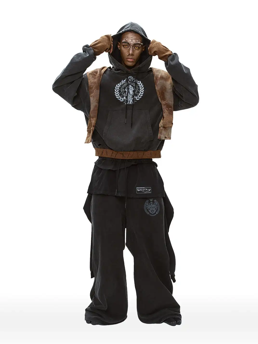 CYCYCY | Faux Two-Piece Layered Oversized Sweatpants