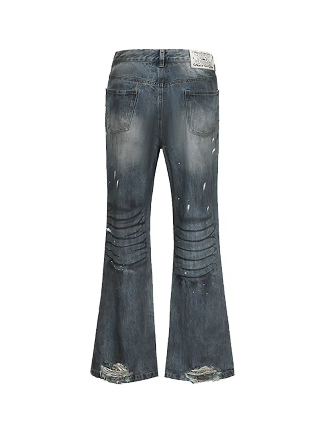 CYCYCY | Dirty Ripped Jeans With Ink Splatter