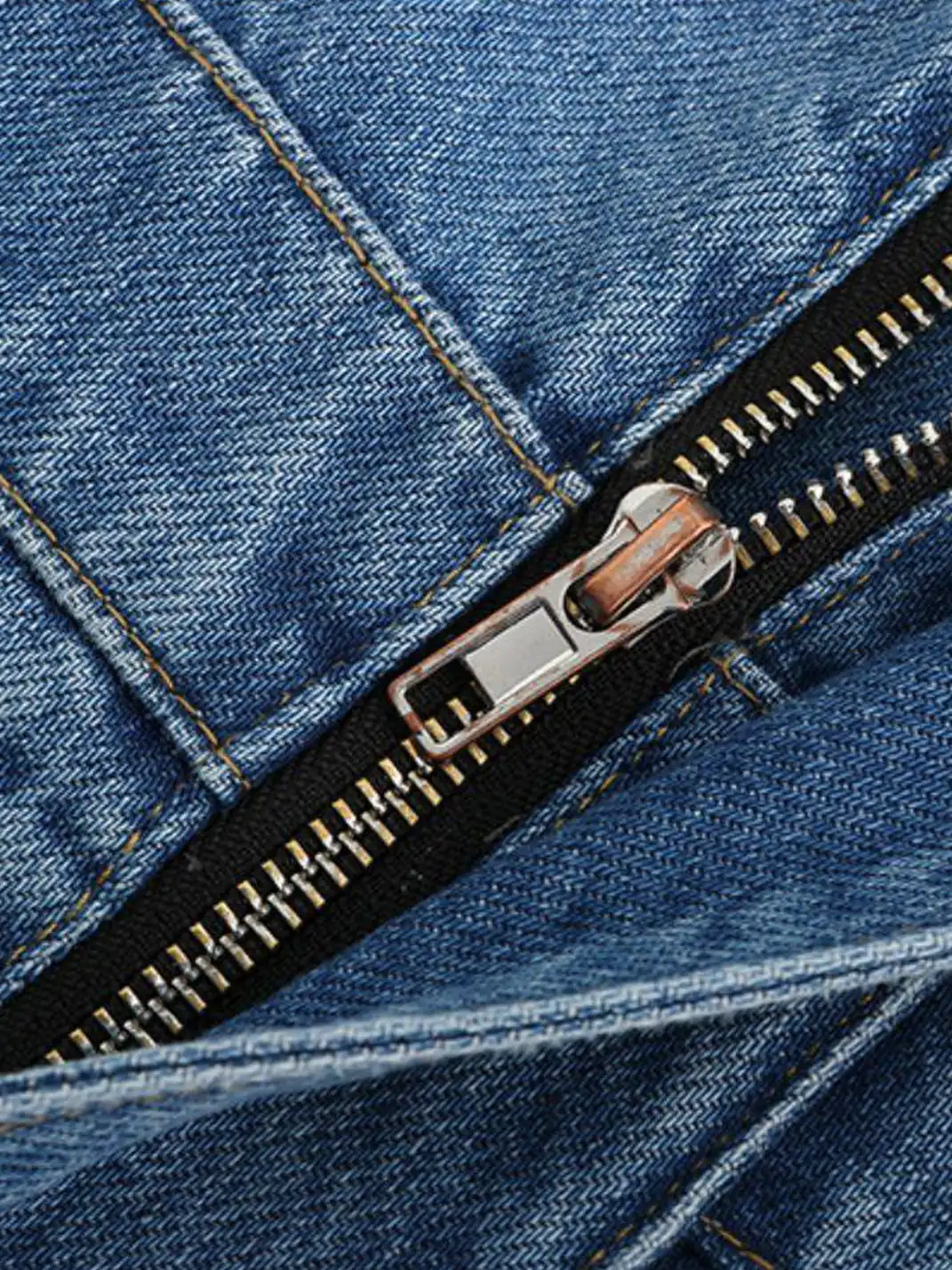 CYCYCY | Distressed Double-Waisted Deconstructed Patchwork Jeans