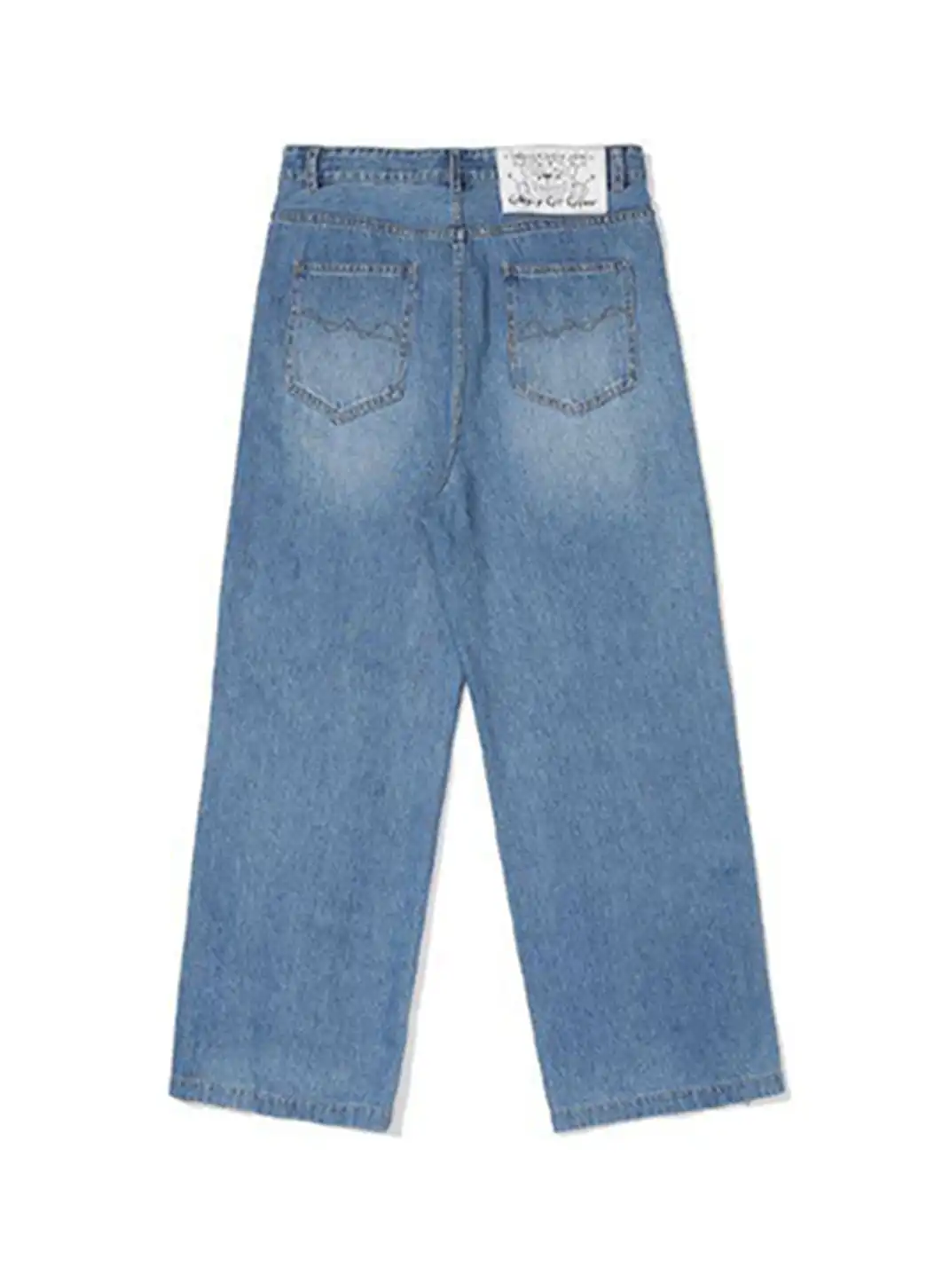 CYCYCY | Distressed Double-Waisted Deconstructed Patchwork Jeans