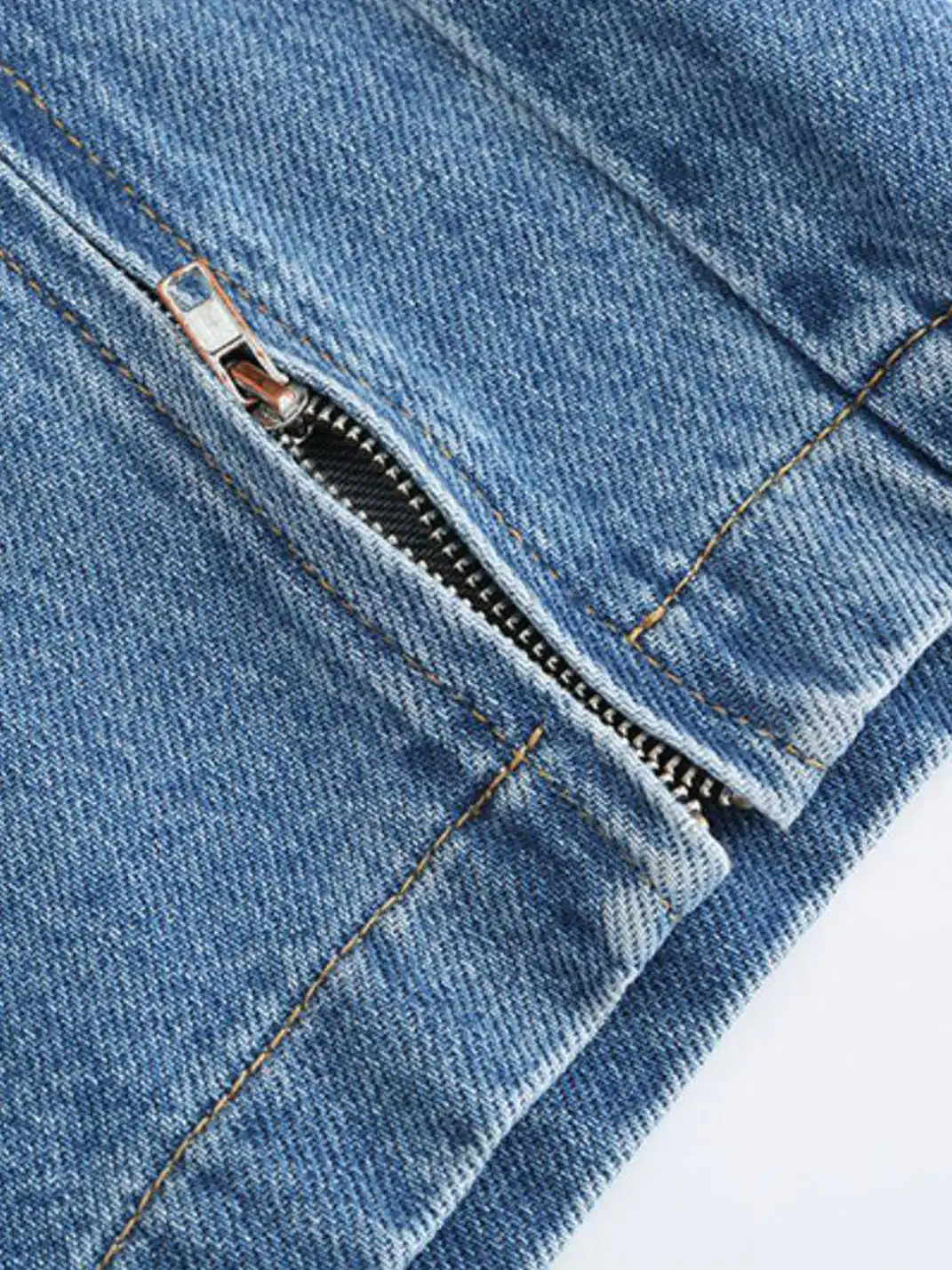 CYCYCY | Distressed Double-Waisted Deconstructed Patchwork Jeans