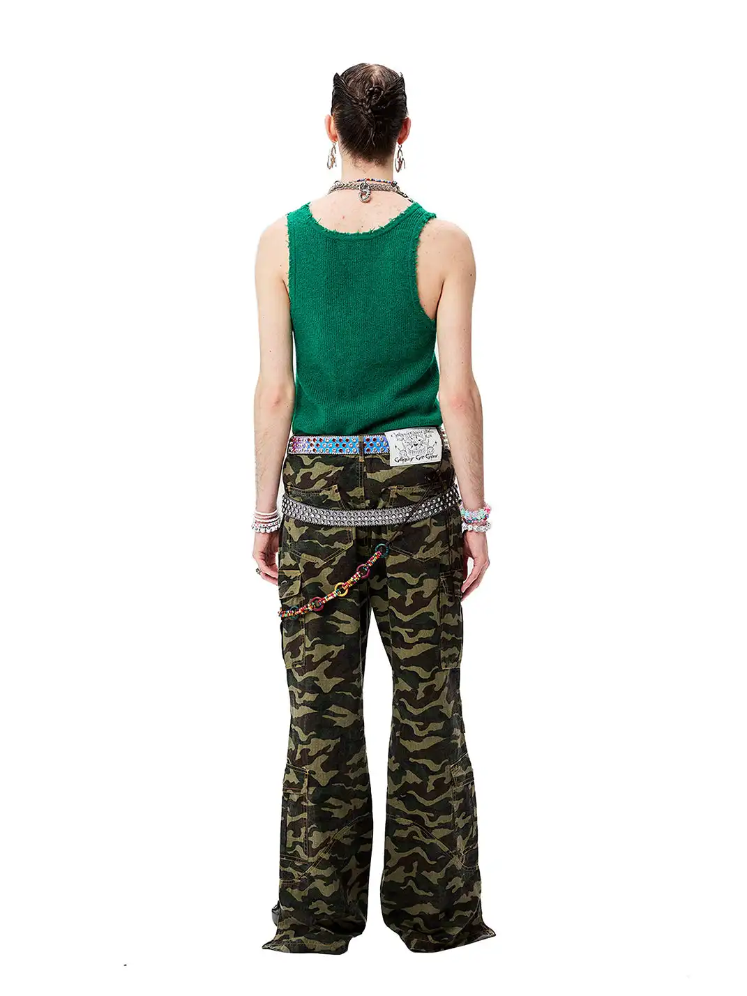 CYCYCY | Retro Multi-Pocket Camouflage Casual Trousers