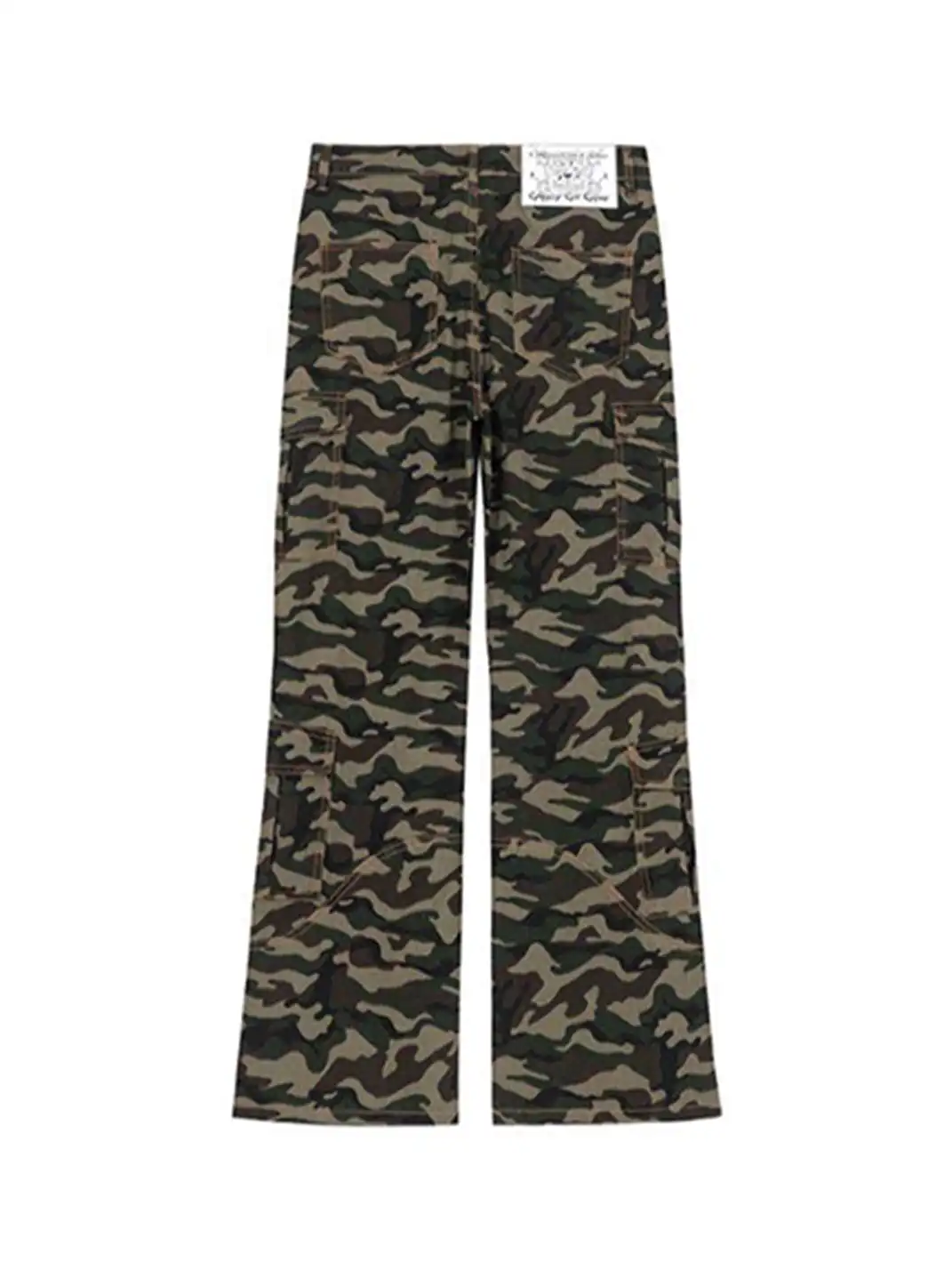 CYCYCY | Retro Multi-Pocket Camouflage Casual Trousers