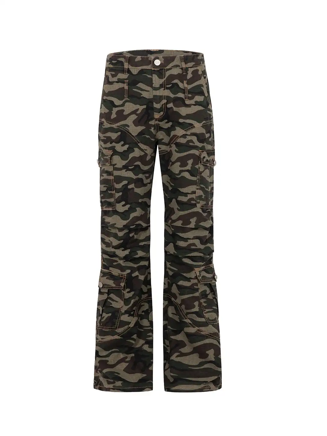 CYCYCY | Retro Multi-Pocket Camouflage Casual Trousers