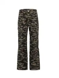 CYCYCY | Retro Multi-Pocket Camouflage Casual Trousers