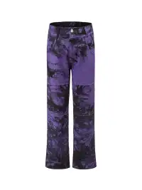 CYCYCY | Purple And Black Tie-Dye Patchwork Embroidered Jeans