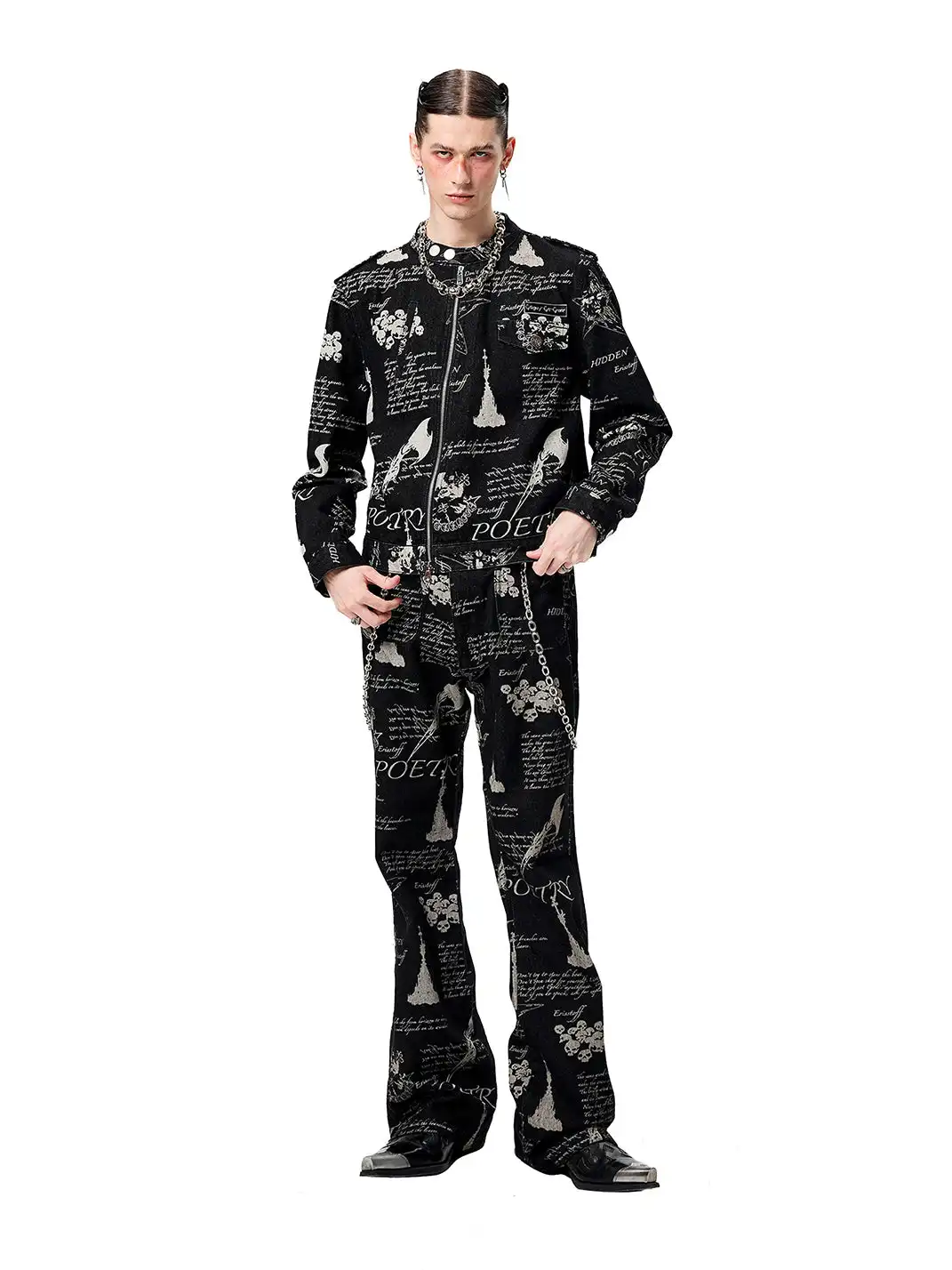 CYCYCY | Hand-Painted Graffiti All-Over Jeans