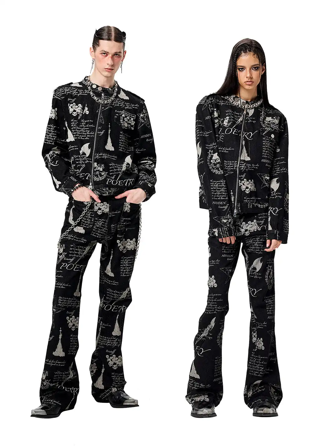 CYCYCY | Hand-Painted Graffiti All-Over Jeans