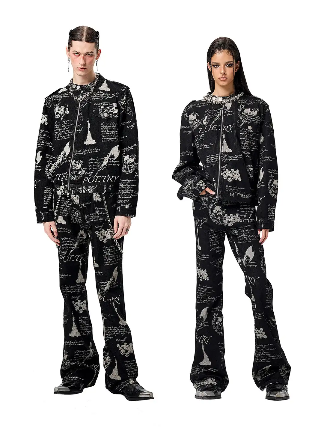 CYCYCY | Hand-Painted Graffiti All-Over Jeans