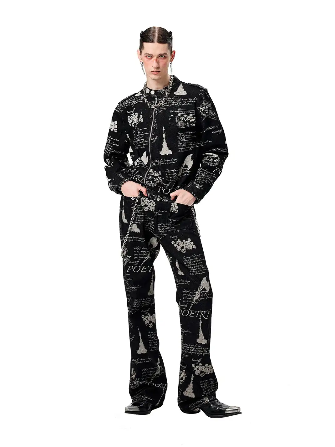 CYCYCY | Hand-Painted Graffiti All-Over Jeans