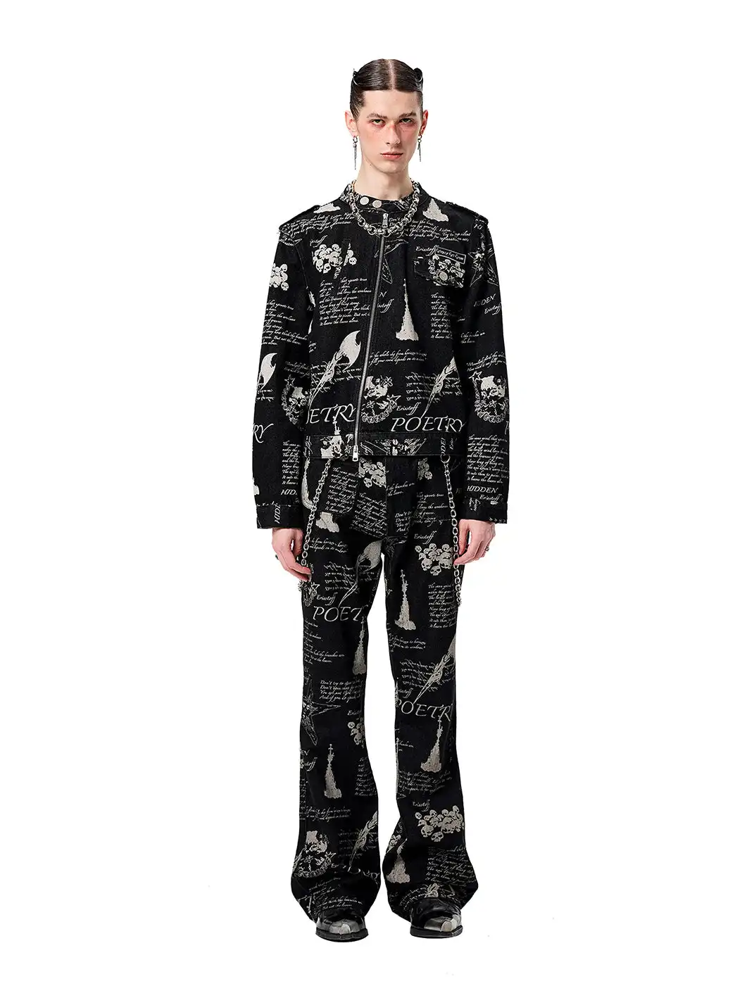 CYCYCY | Hand-Painted Graffiti All-Over Jeans